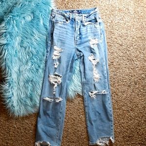 Hollister ultra highrisecrop vtg straight jeans